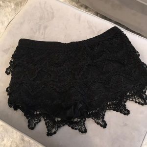 Black short shorts